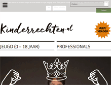 Tablet Screenshot of kinderrechten.nl